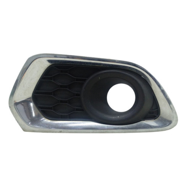 Grade Moldura Milha Esquerdo Sandero 2015 A 2020 Preto Esquerdo