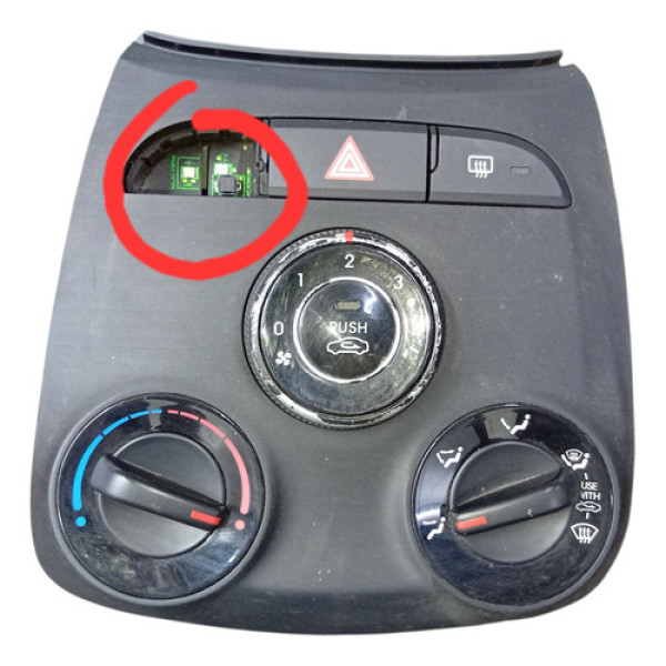 Comando Ar Condicionado Analógico Hb20 2013 A 2019 (detalhe)