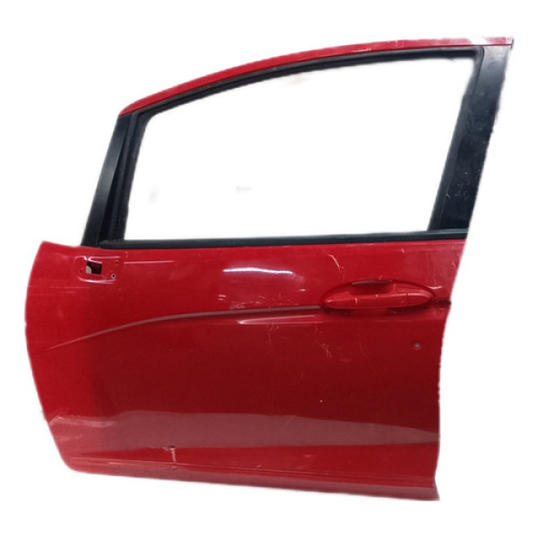 Porta Dianteira Esquerda Fit 2015 2016 A 2021 C/detalhes  Dianteira Esquerda Vermelho