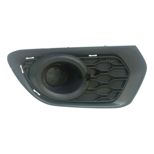 Grade Moldura Parachoque Direita S/ Milha Sandero 15 A 20 Preto Direito