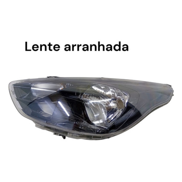 Farol Esquerdo Ka 2018 A 2021 Masc Negra  (detalhe) Esquerdo/motorista