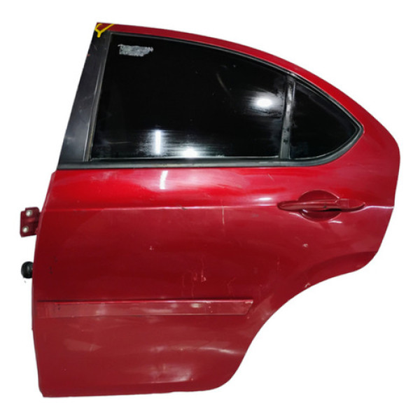 Porta Traseira Esquerda Jac J3 2011 A 2015 Traseira Esquerda Vermelho