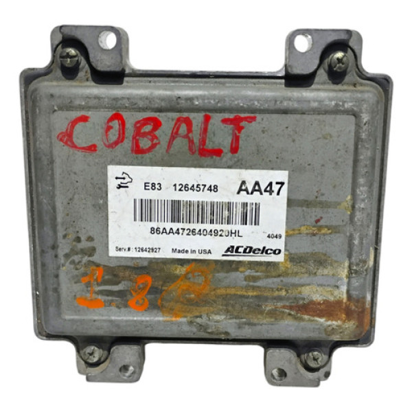 Módulo Injeção Cobalt 1.8 2016 / E83 12645748 Aa47 