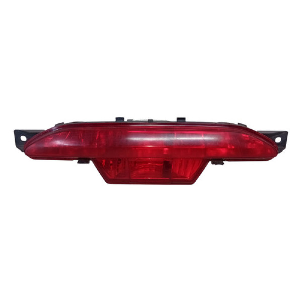 Lente Refletor Parachoque Traseiro Central Peugeot 208 13/20 Vermelho