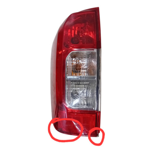 Lanterna Traseira Esquerda Frontier 2017/ Detalhe Esquerdo/motorista Vermelho