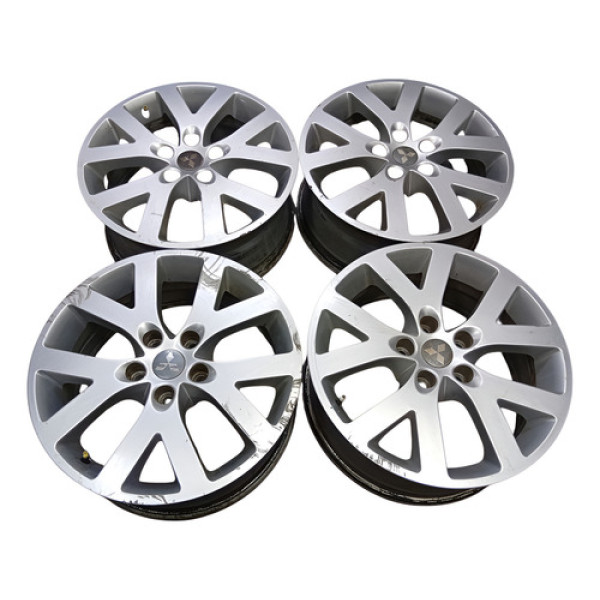 Jogo Roda Aro 17 Pajero Tr4 2010 A 2015 Prateado