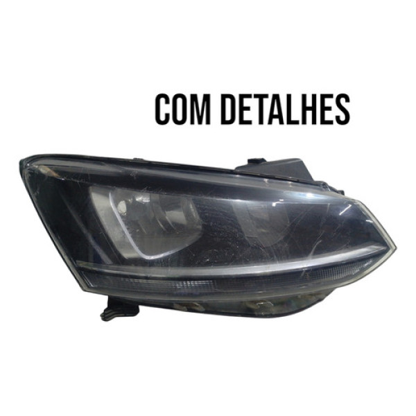 Farol Direito Fox Space 2015 A 2022 Friso Cromado C/detalhe