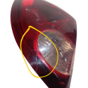 Lanterna Traseira Esquerda Celta 2007/2015 Cristal C/detalhe Esquerdo/motorista Vermelho